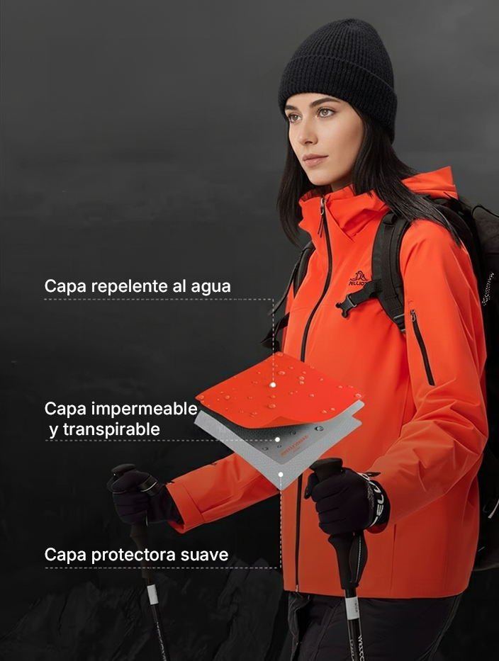 PELLIOT - Campera Impermeable 3 en 1