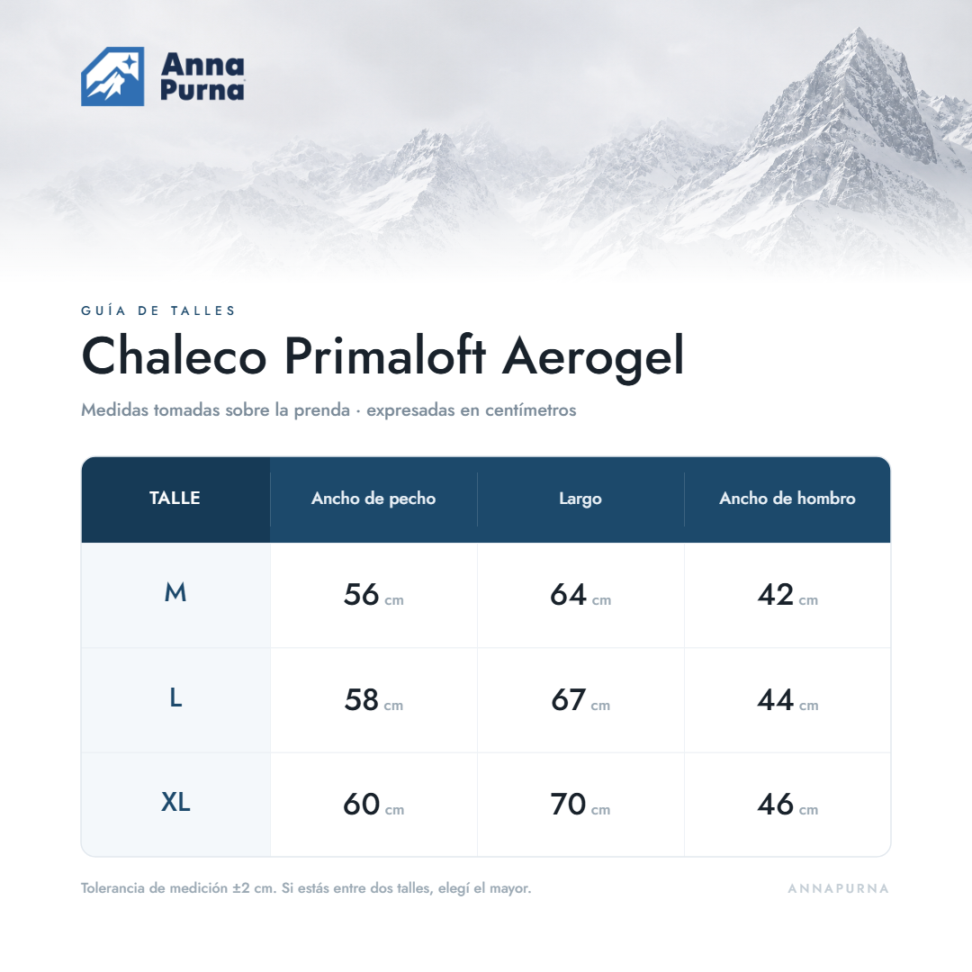 Chaleco Primaloft Gold Aerogel - Máximo Abrigo, Mínimo Peso
